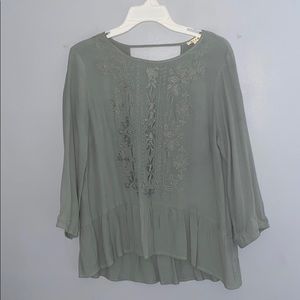 NWOT Teal/Green Blouse